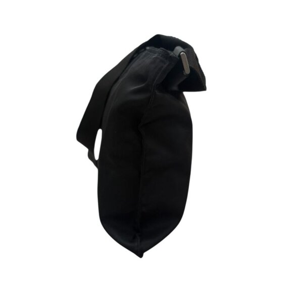 Prada Tessuto Triangle Logo Black Silver Nylon Shoulder Bag - Picture 3 of 9